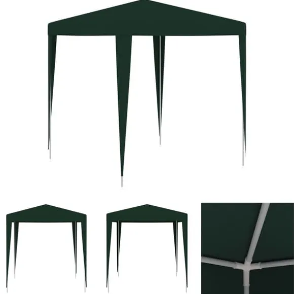 The Living Store professionelt festtelt 2x2 m grøn - Festtelte & havepavilloner