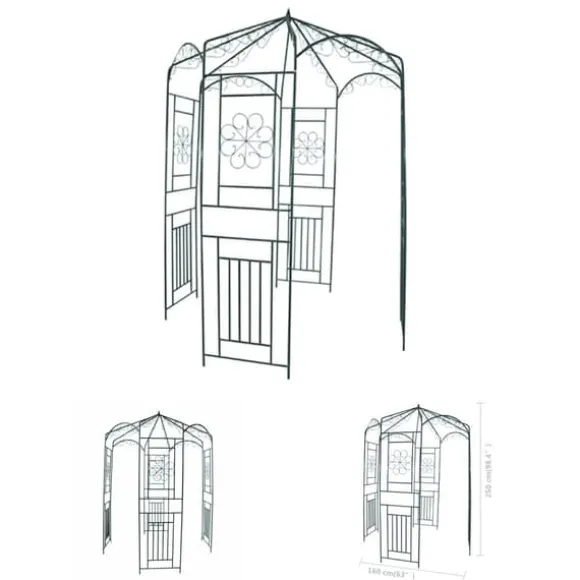 The Living Store rosenbue 250 cm mørkegrøn - Havebuer, espalierer & pergolaer
