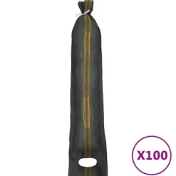 The Living Store sandsække 100 stk. 103x25 cm HDPE mørkegrøn - Opbevaring til industri
