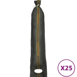 The Living Store sandsække 25 stk. 103x25 cm HDPE mørkegrøn - Opbevaring til industri