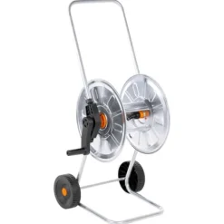 The Living Store slangetromle til 50 m 1/2" eller 35 m 3/4" slange stål - Opbevaring af haveslanger