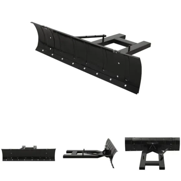 The Living Store sneplov til gaffeltruck 150x38 cm sort - Sneskovle