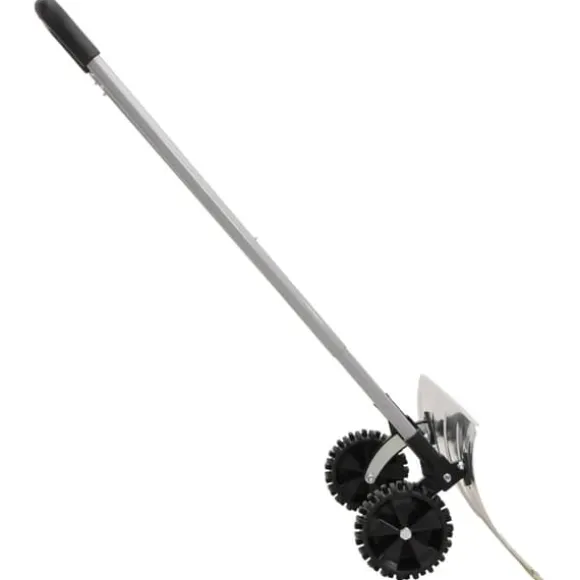 The Living Store sneskovl med udvideligt håndtag 61 cm stålblad sølvfarvet - Sneskovle