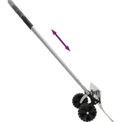The Living Store sneskovl med udvideligt håndtag 61 cm stålblad sølvfarvet - Sneskovle
