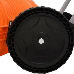 The Living Store sneskovl med udvideligt håndtag 96 cm stålblad orange - Sneskovle