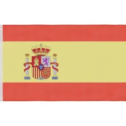 The Living Store Spanien flag og flagstang 5,55 m aluminium - Flag & vimpler