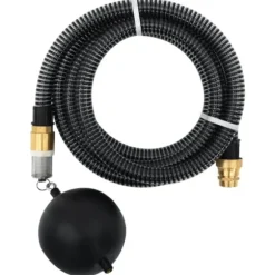 The Living Store sugeslange med messingkoblinger 1,1" 3 m PVC sort - Haveslanger