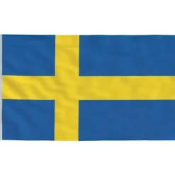 The Living Store Sverige flag og flagstang 6,23 m aluminium - Flag & vimpler