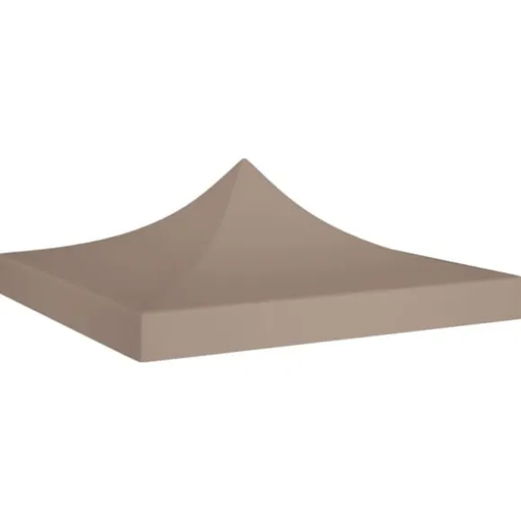The Living Store tag til festtelt 3x3 m 270 g/m² gråbrun - Festtelte & havepavilloner – tage