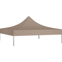 The Living Store tag til festtelt 3x3 m 270 g/m² gråbrun - Festtelte & havepavilloner – tage
