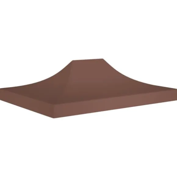 The Living Store tag til festtelt 4x3 m 270 g/m² brun - Festtelte & havepavilloner – tage