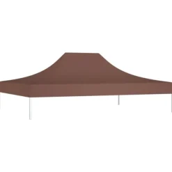 The Living Store tag til festtelt 4x3 m 270 g/m² brun - Festtelte & havepavilloner – tage