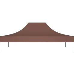 The Living Store tag til festtelt 4x3 m 270 g/m² brun - Festtelte & havepavilloner – tage