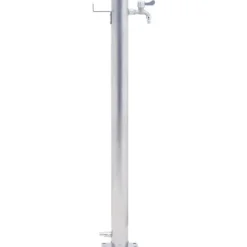 The Living Store vandsøjle 40 cm rund rustfrit stål - Vandingsartikler