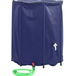 The Living Store vandtank med hane sammenfoldelig 1250 l PVC - Vandingsartikler