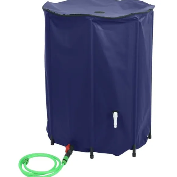 The Living Store vandtank med hane sammenfoldelig 750 l PVC - Vandingsartikler