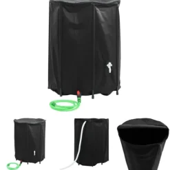 The Living Store vandtank med hane sammenfoldelig 750 l PVC - Vandingsartikler