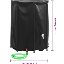 The Living Store vandtank med hane sammenfoldelig 750 l PVC - Vandingsartikler