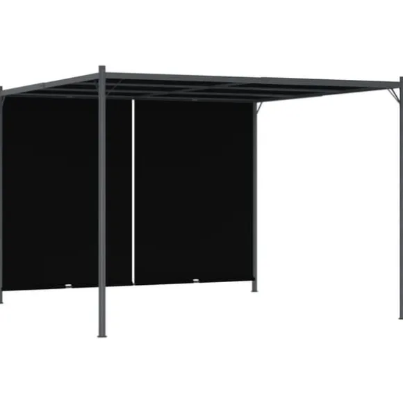 Tilbagetrækkelig pergola 3x3 m - Innovativ udendørs skygge | Farve: Antracitgrå