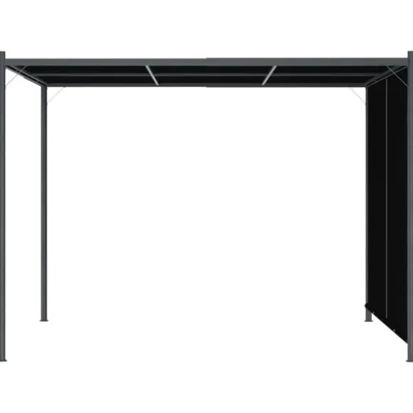 Tilbagetrækkelig pergola 3x3 m - Innovativ udendørs skygge | Farve: Antracitgrå