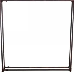 Tinos Bronze Metal Firewood Rack - Industrial Design, 178x178x25 cm, 17kg