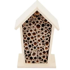 Træ Insekt Bihus Træ Ly Redekasse til Udendørs Havedekoration