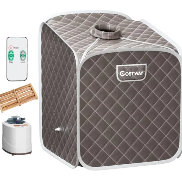 Transportabel Dampsauna Spa, 85x84x106 cm, Sort