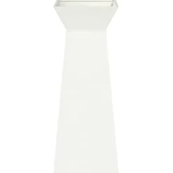 Trapezoidal Plantekasse i Stål - Moderne Design | Farve: Hvid | Størrelse: 40x40x100 cm