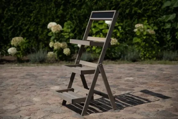 Træblomsterreol /100x52x52 cm/ Finish Grå