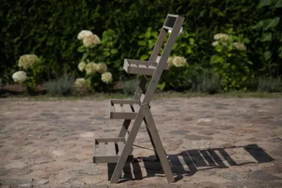 Træblomsterreol /100x52x52 cm/ Finish Grå