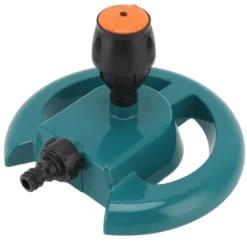 Trädgårdssprinkler Automatisk rotation 360 grader Hållbar ABS rund bas Ofta använd grässpridare för Garden Lawn Road