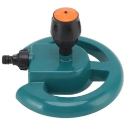 Trädgårdssprinkler Automatisk rotation 360 grader Hållbar ABS rund bas Ofta använd grässpridare för Garden Lawn Road