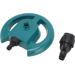 Trädgårdssprinkler Automatisk rotation 360 grader Hållbar ABS rund bas Ofta använd grässpridare för Garden Lawn Road