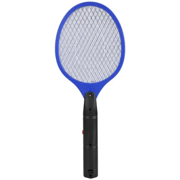 Trådløs Batteridrevet Elektrisk Fly Myggesmækker Bug Zapper Racket Insektdræber Blå