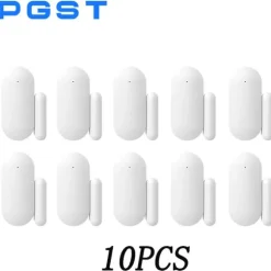 Trådløs Dørsensor, 433MHz Kommunikation, Nem Installation,10PCS