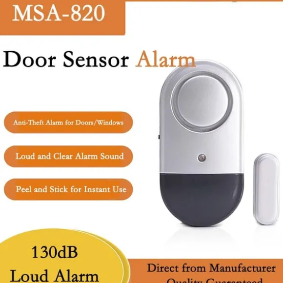 Trådløs magnetisk alarm sensor til dør og vindue - Forbedret hjemmesikkerhed