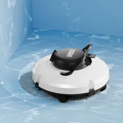 Trådløs robot poolrenser, dobbeltmotorer, selvparkering,Som billede