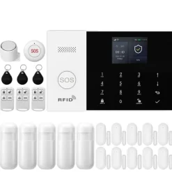 Trådløst Alarm System, Smart Home Kompatibilitet, Multifunktionelle Advarsler,EU stik, 4G-F