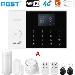 Trådløst Alarm System, Smart Home Kompatibilitet, Multifunktionelle Advarsler,EU stik, 4G-A