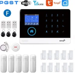 Trådløst Alarm System, Stemmestyring, Multi-Zone Support,EU-stik, F