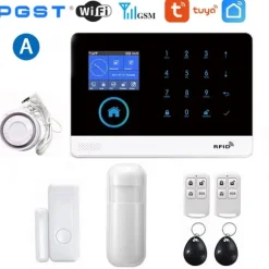 Trådløst Alarm System, Stemmestyring, Multi-Zone Support,EU-stik, A
