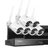 Trådløst NVR CCTV-system, 5MP IP-kamera, Natvision, 1T, 8CH NVR 6Pcs Kits
