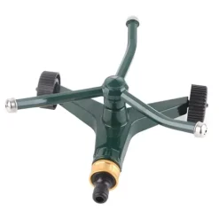 Trearmad metallsprinkler med G3/4-kontakt Rostsäker 360° roterande bevattningssprinkler för gräsmatta