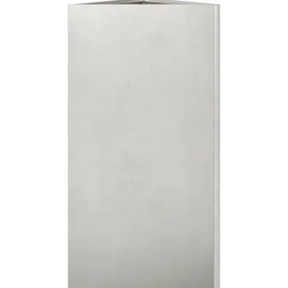 Trekantet plantekrukke i rustfrit stål - 40x34,5x70 cm | Farve: Stålgrå