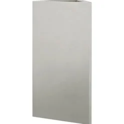 Trekantet plantekrukke i rustfrit stål - 40x34,5x70 cm | Farve: Stålgrå