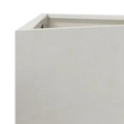 Trekantet plantekrukke i rustfrit stål - 40x34,5x70 cm | Farve: Stålgrå