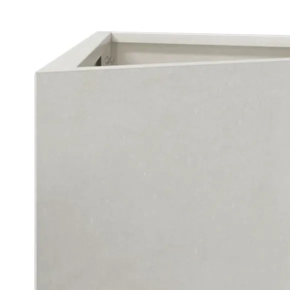 Trekantet plantekrukke i rustfrit stål - 40x34,5x70 cm | Farve: Stålgrå