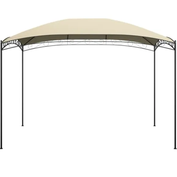 Trendy pavillon 3x4 m - Solid stålkonstruktion | Farve: Creme | Størrelse: 3x4x2,65 m