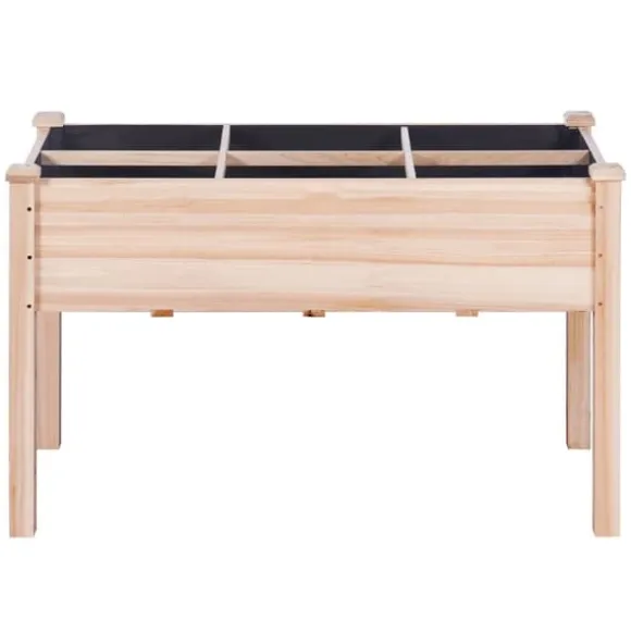Træhævet Haveseng & Plantekasse 47,2x22,8x30 cm - Perfekt til blomster og grøntsager. Ideel til udearealer og havearbejde.