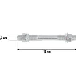 Trillebørhjul tubeless 4,00-8 - diameter 40 cm - Orange/Hvid